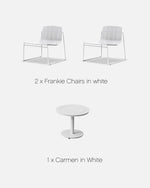 Frankie + Carmen Set in White