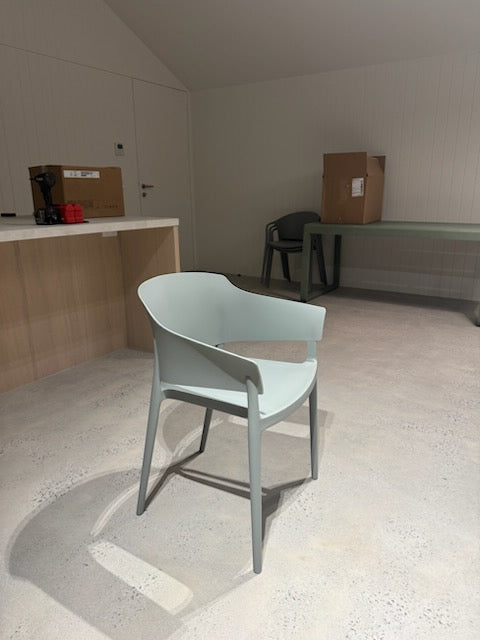 SAMPLE CHAIRS IN SAGE (one requires repair