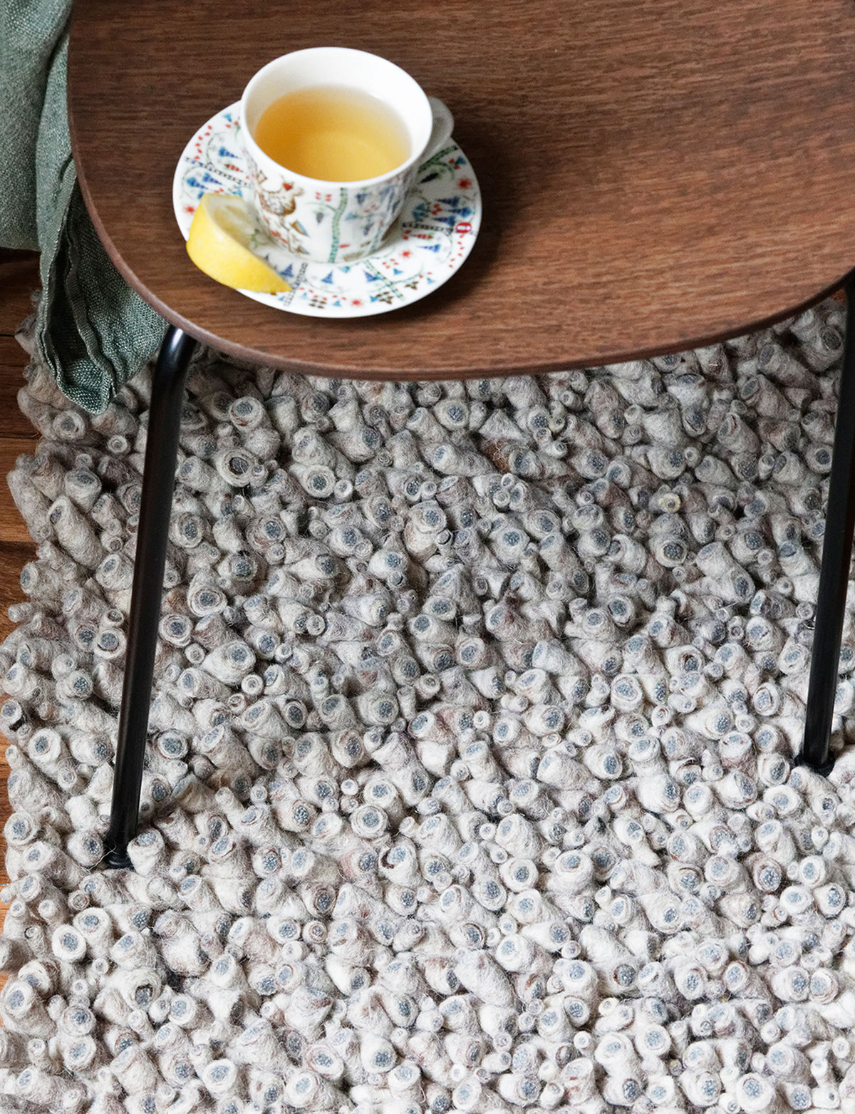 Alpine Field Wool rug in Clay