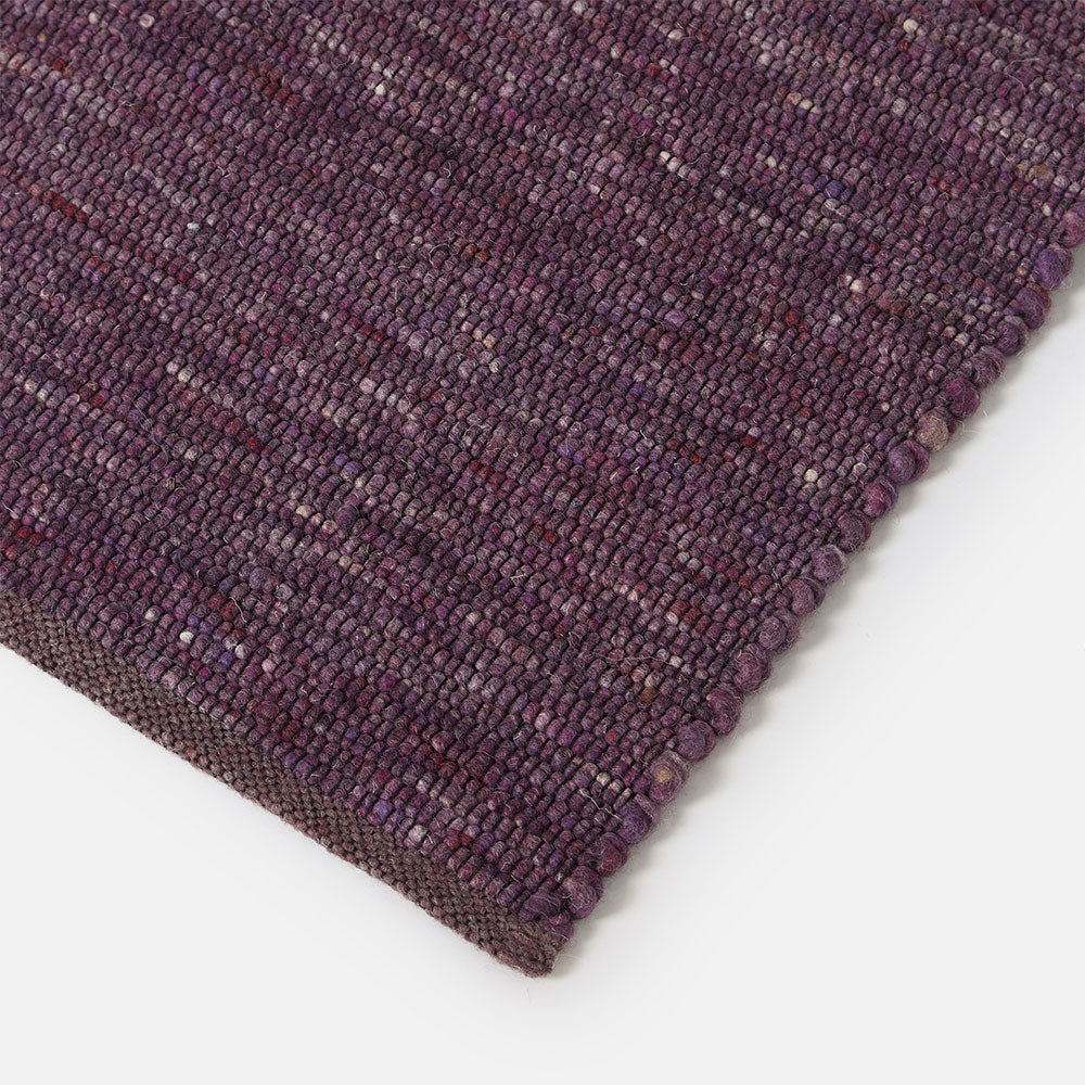Moor Wool Rug in Plum