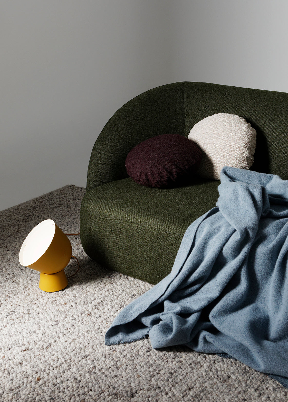Calvin Single Seat Sofa in Olive