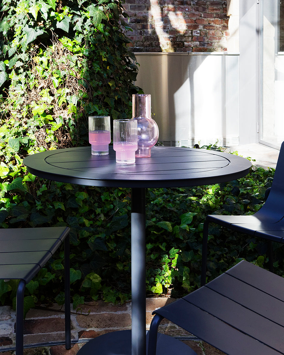 Alfie & Remy Outdoor Setting with 3 Chairs in Charcoal