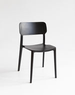 Durable Alex plastic dining chair with stackable design, ideal for any setting