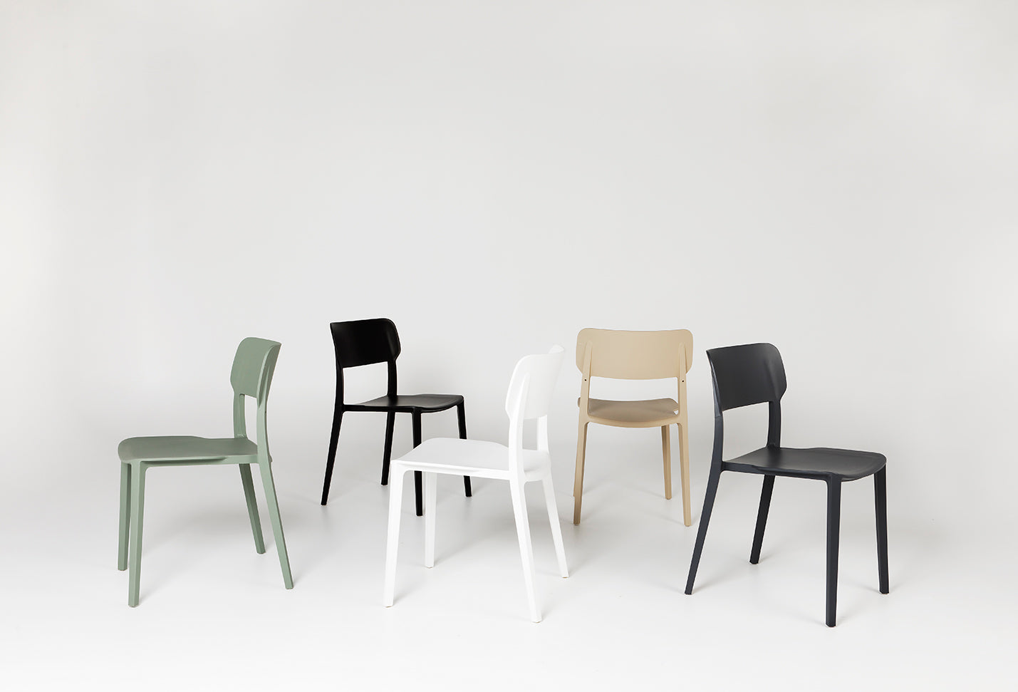 Stacking dining chairs 