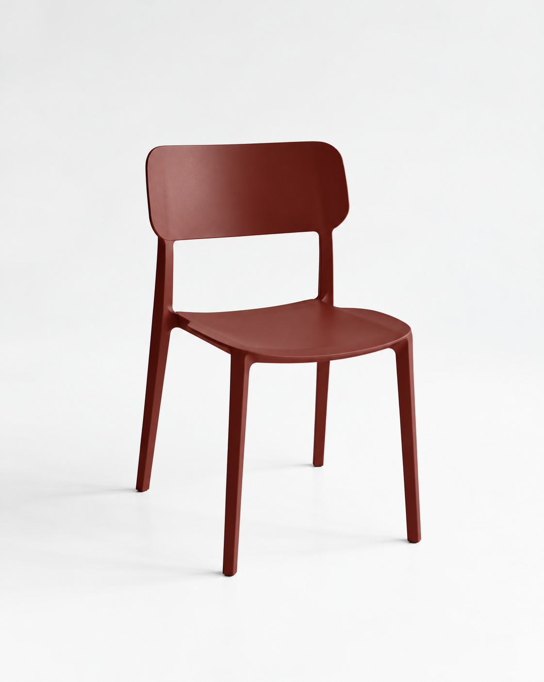 Alex Stacking Chair in Russet