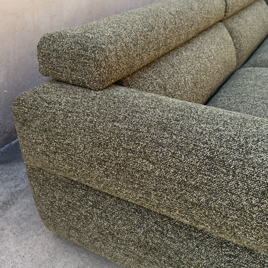 Boucle Ivy Green Sofa