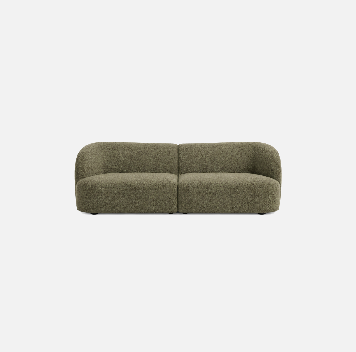 Calvin Sofa in Rove olive, a modular sofa in a deep grounding green