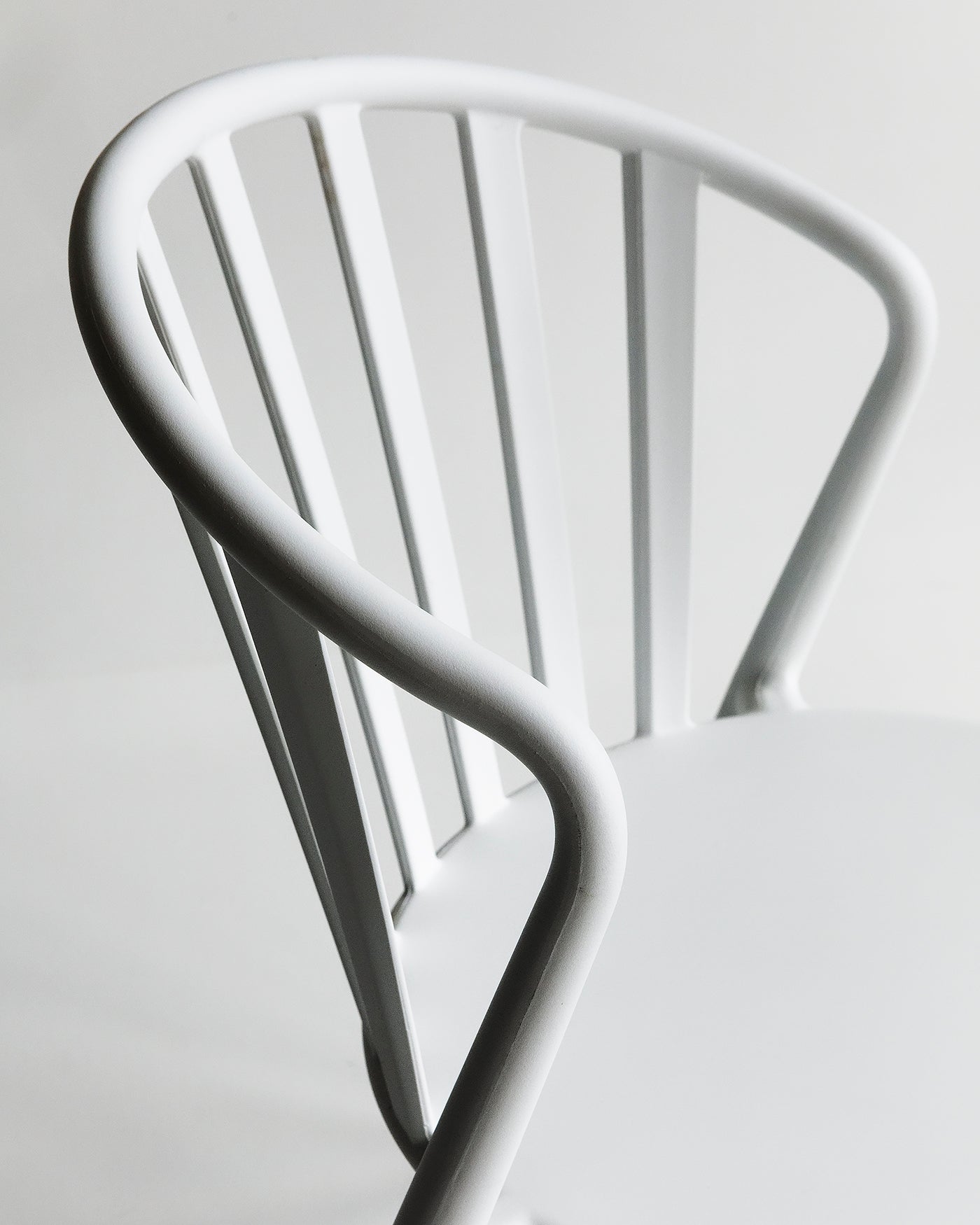 Cleo Stackable Spindle Chair in White