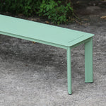 Stylish eucalypt outdoor bench with slim, contemporary profile