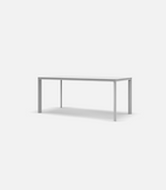 White outdoor dining table 