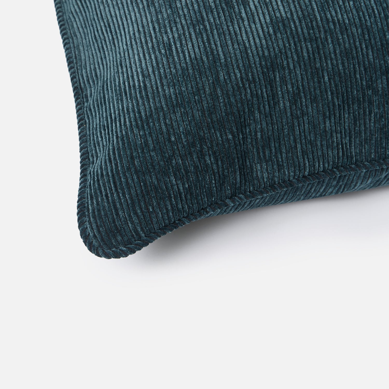 Bowie Corduroy Round Cushion Cover – Petrol