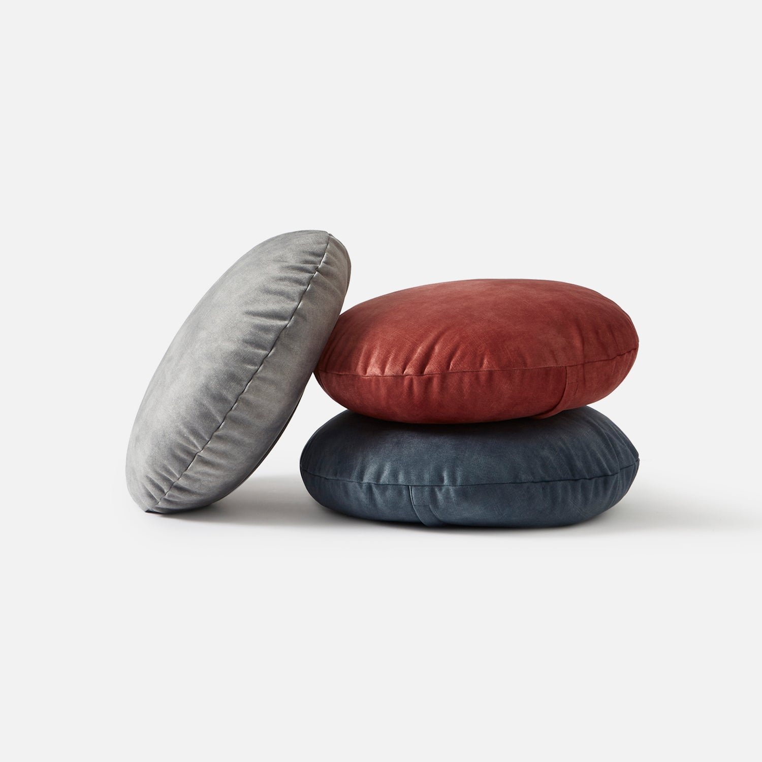 Electra Velvet Round Cushion Cover – Petrol