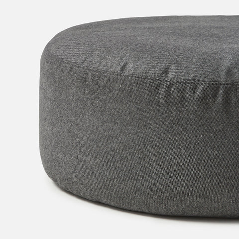 Max Fabric Ottoman in Charcoal - 60% off