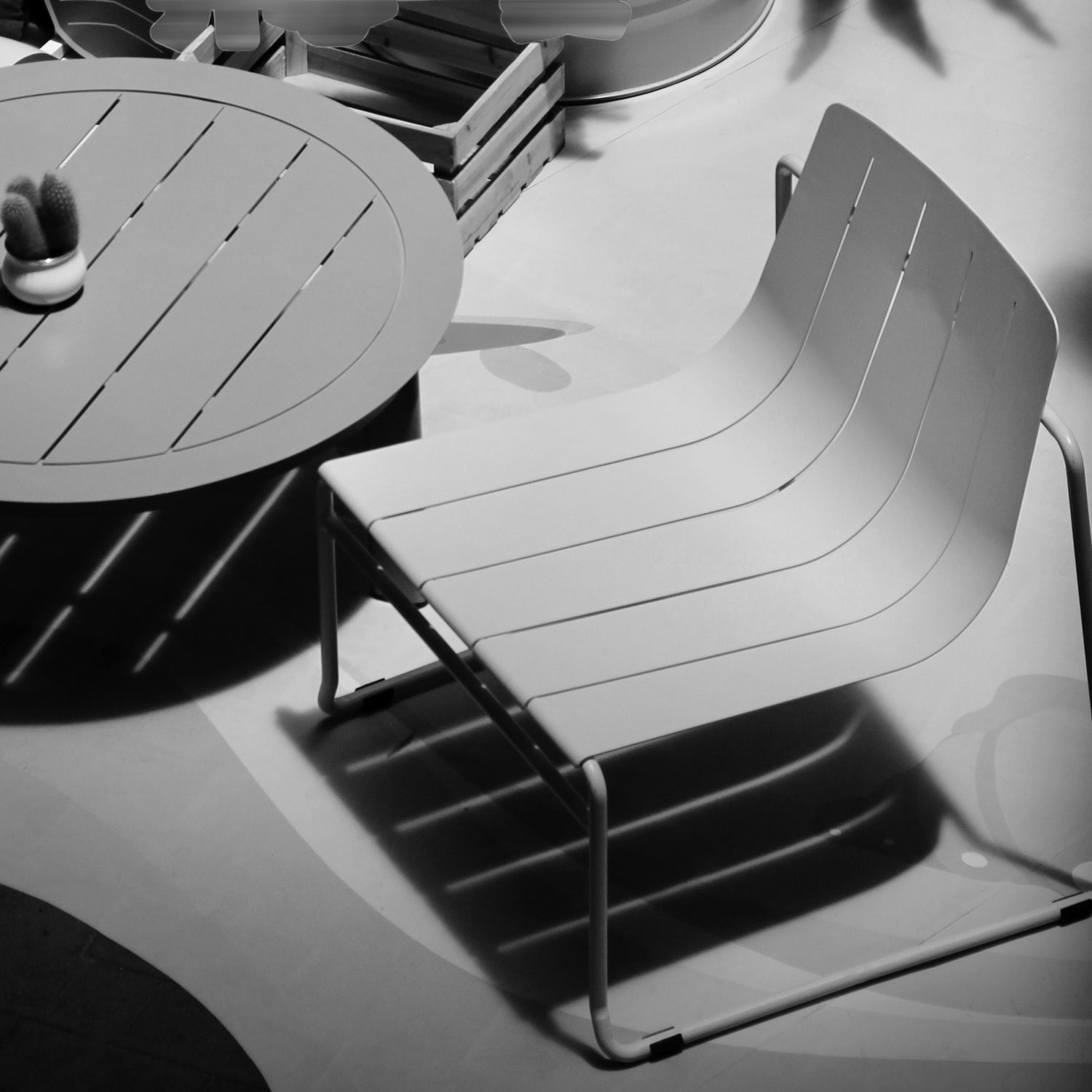 Frankie Outdoor Lounge Chair in Charcoal