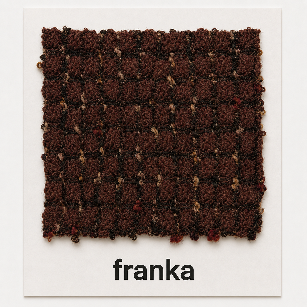 Marlo fabric in Oxide, a close-up of the weave
