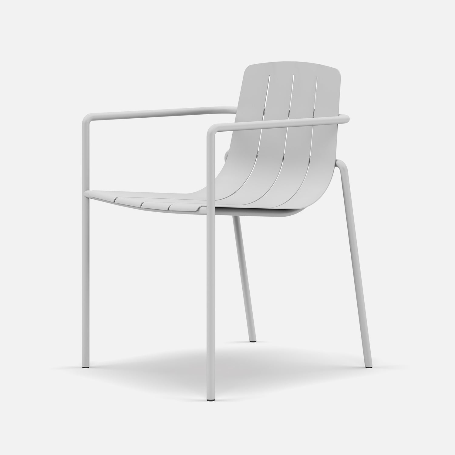 White Remy Outdoor Dining Chair – Isolated Image