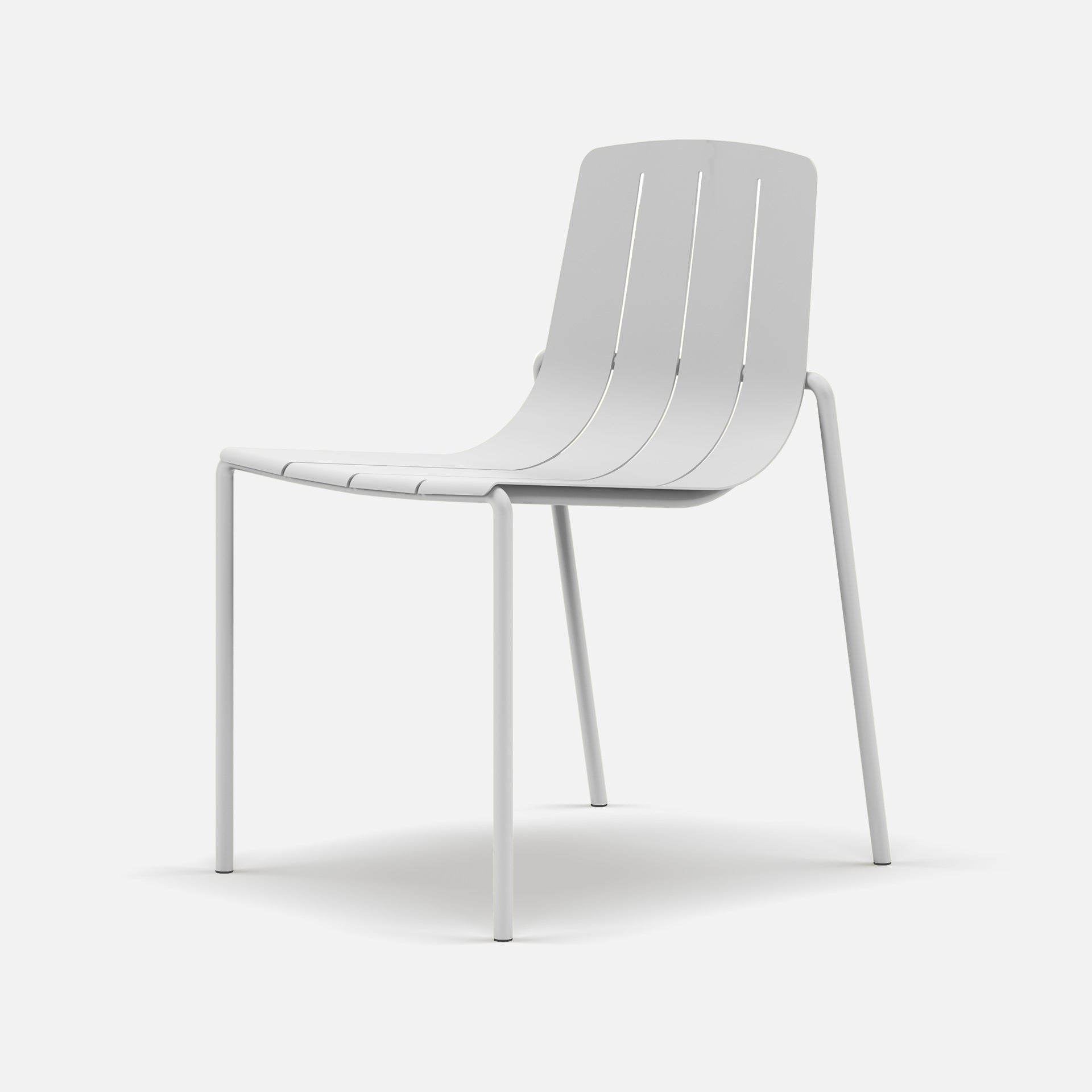 White Remy dining chair, deep-etched for clean presentation
