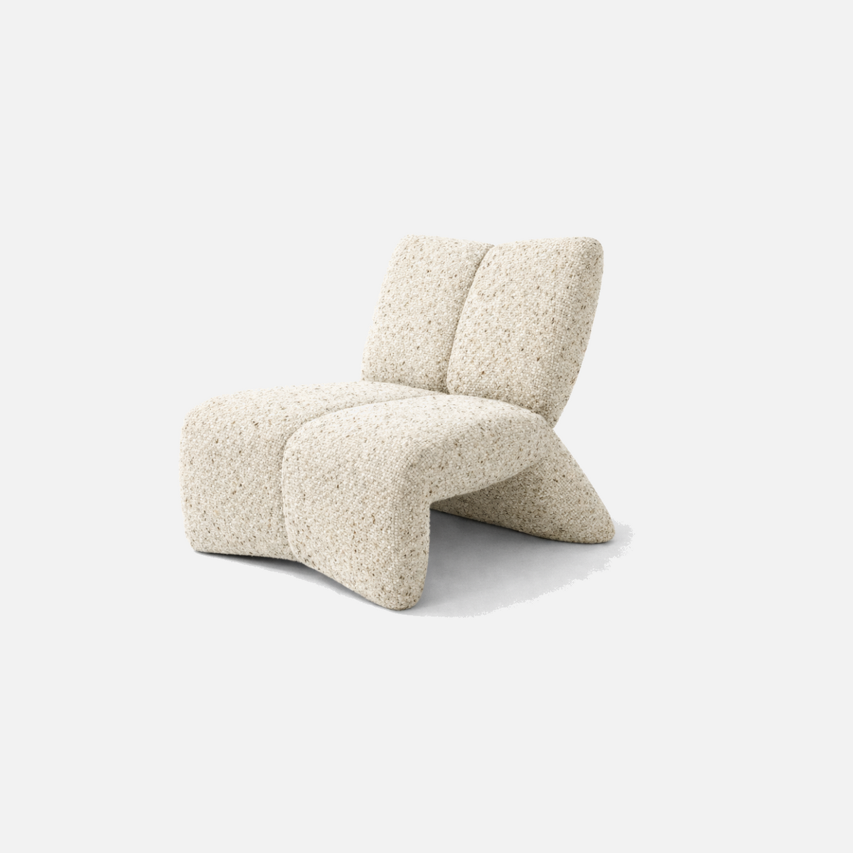 Rocco Chair in Marlo Barley, an oversized low-profile armchair