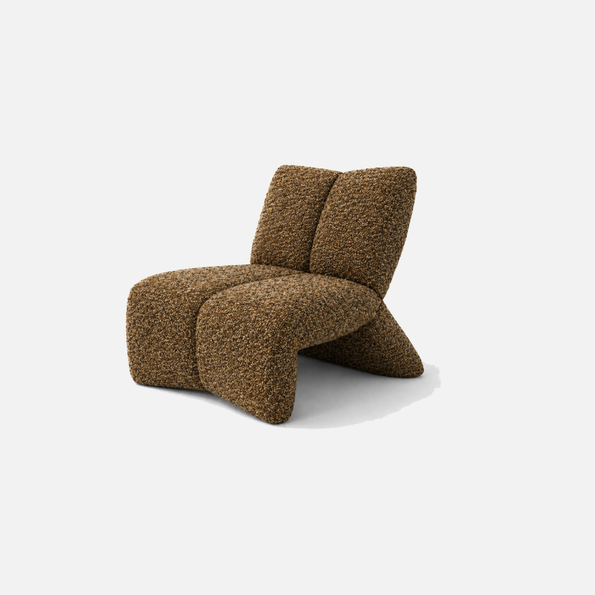 Rocco Chair in Marlo Wheat, an oversized low-profile armchair