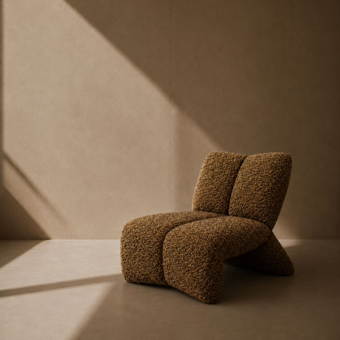 Brown relaxed chair 