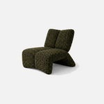 Rocco Chair in Strata Forest, an oversized low-profile armchair in deep green