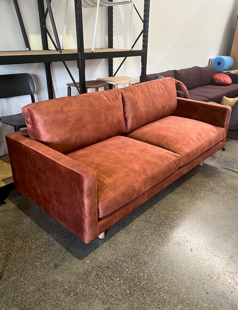 Charlie Sofa 2000 x 870d in Electra Rust (40% off RRP)