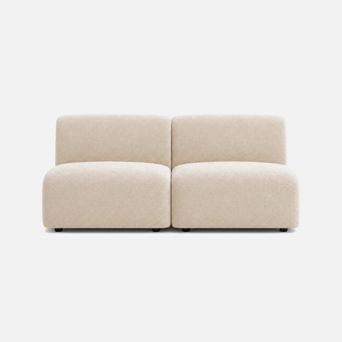 Calvin Sofa armless 2-seat module in oatmeal