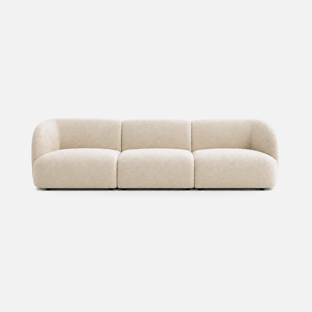 Calvin Sofa armless 3-seat module in oatmeal