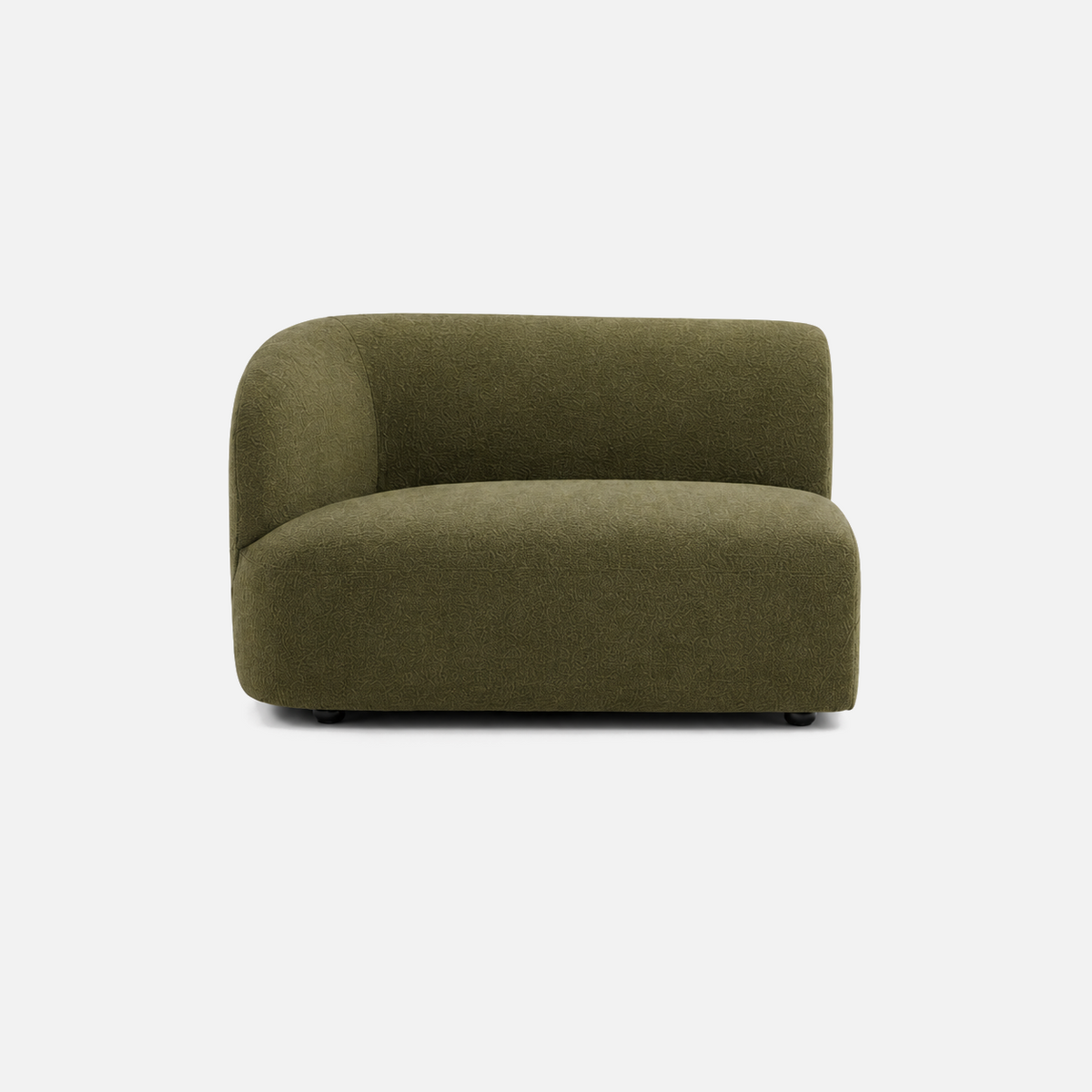 Calvin Sofa left-arm end module in olive