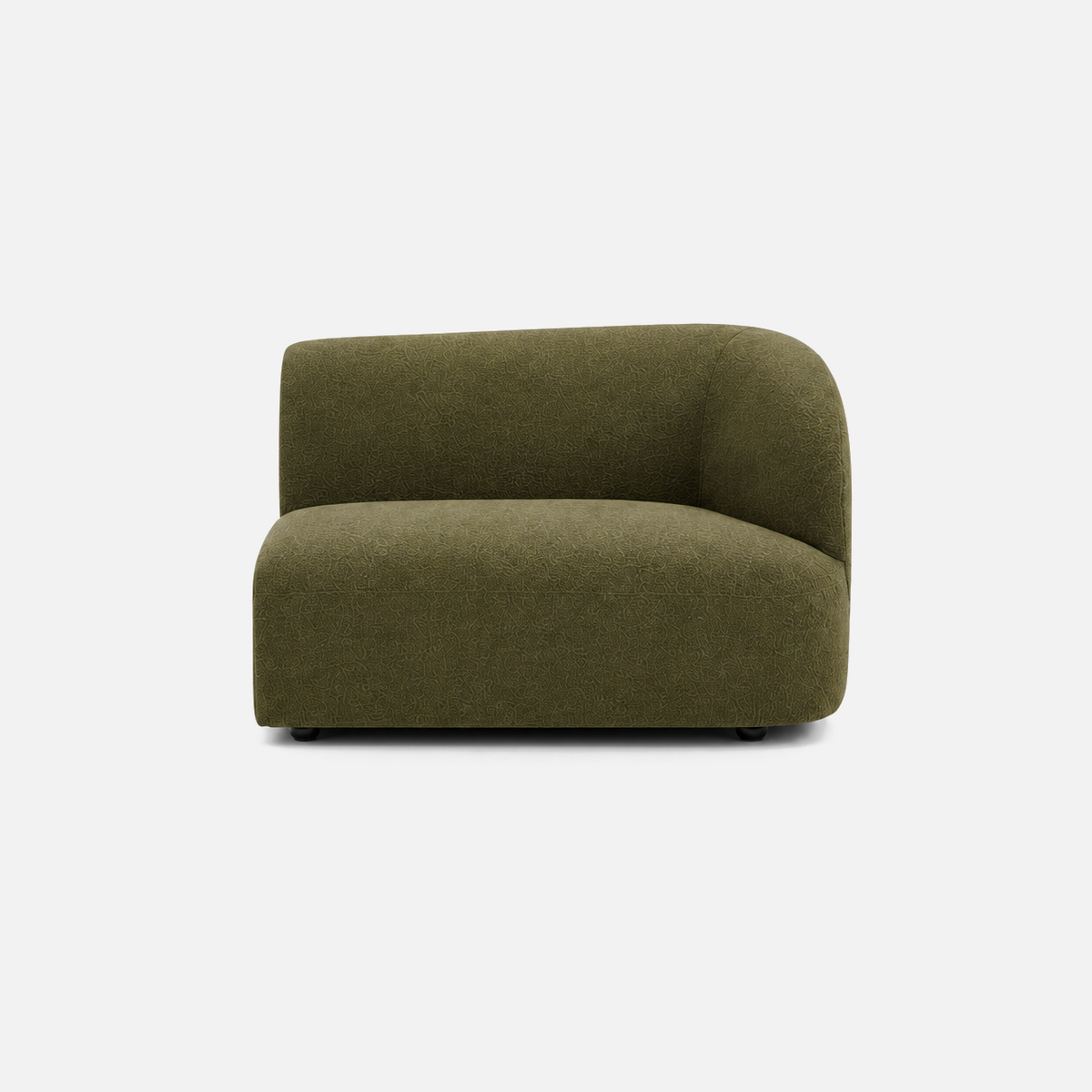Calvin Sofa right-arm end module in olive