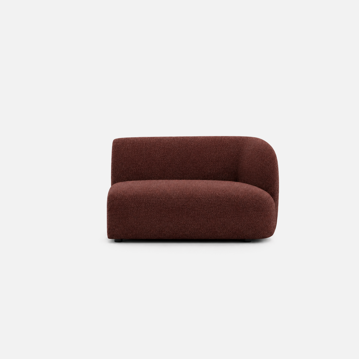 Calvin Sofa right-arm end module in brick