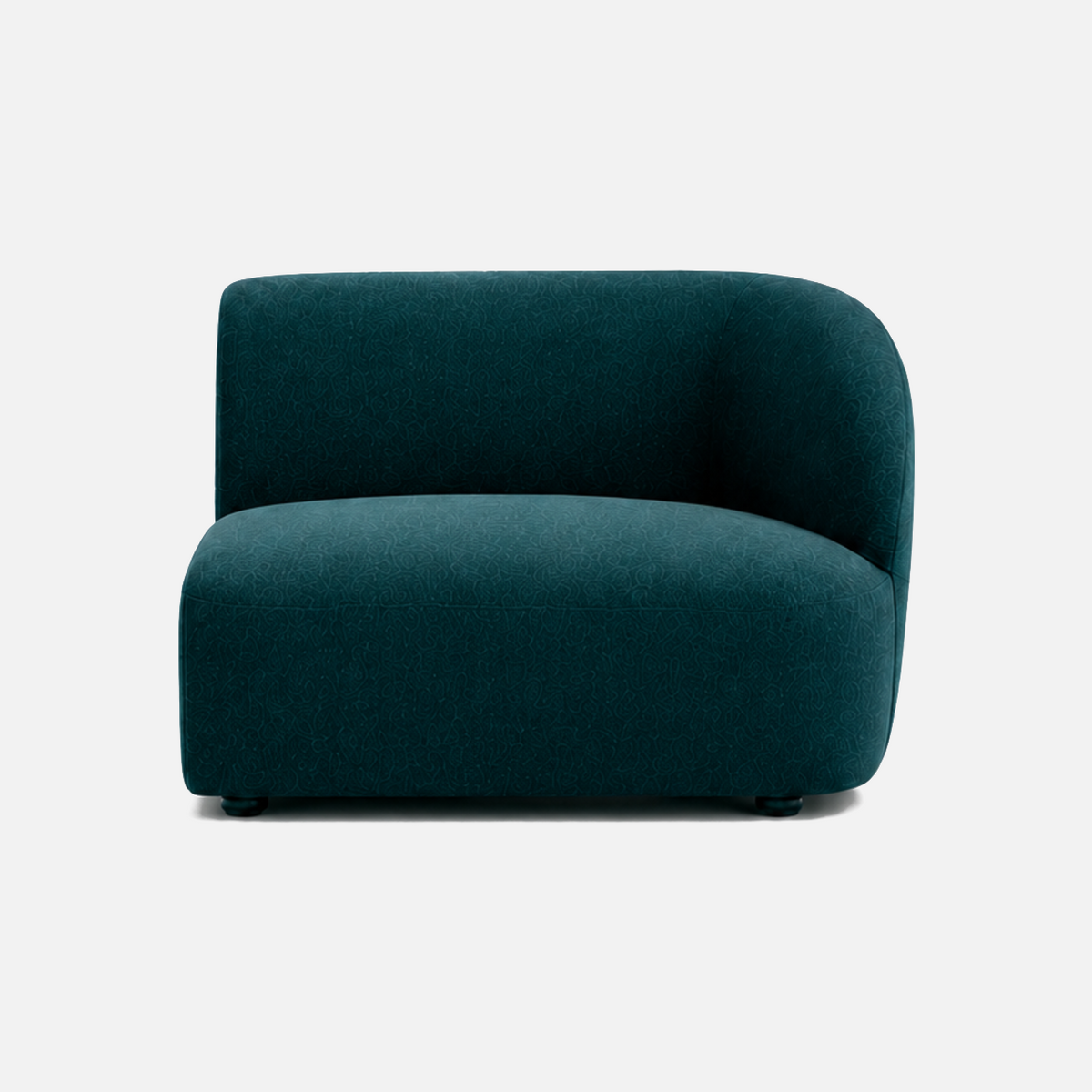 Calvin Sofa right-arm end module in Electra teal
