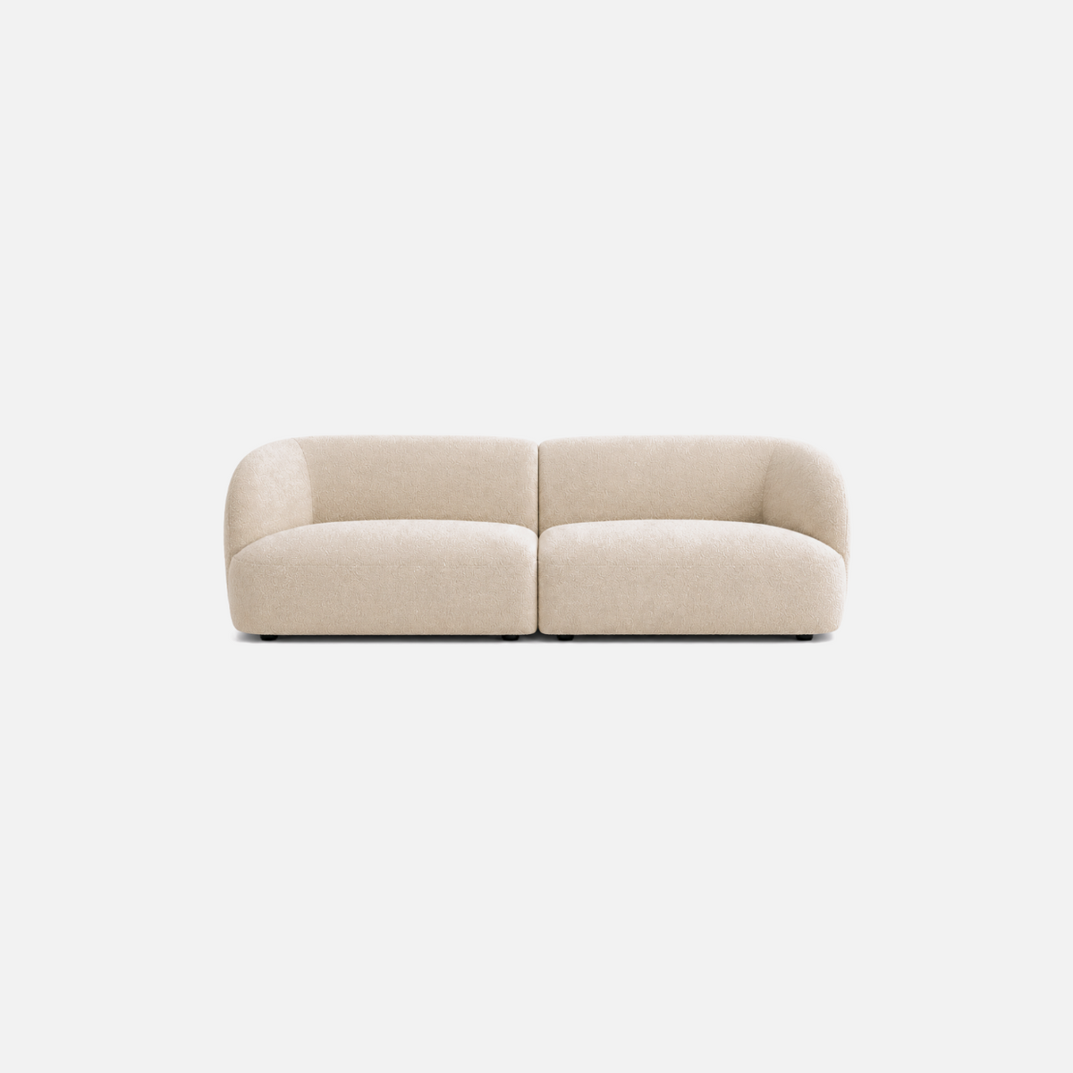 Calvin Sofa in Rove oatmeal, 2-seat configuration