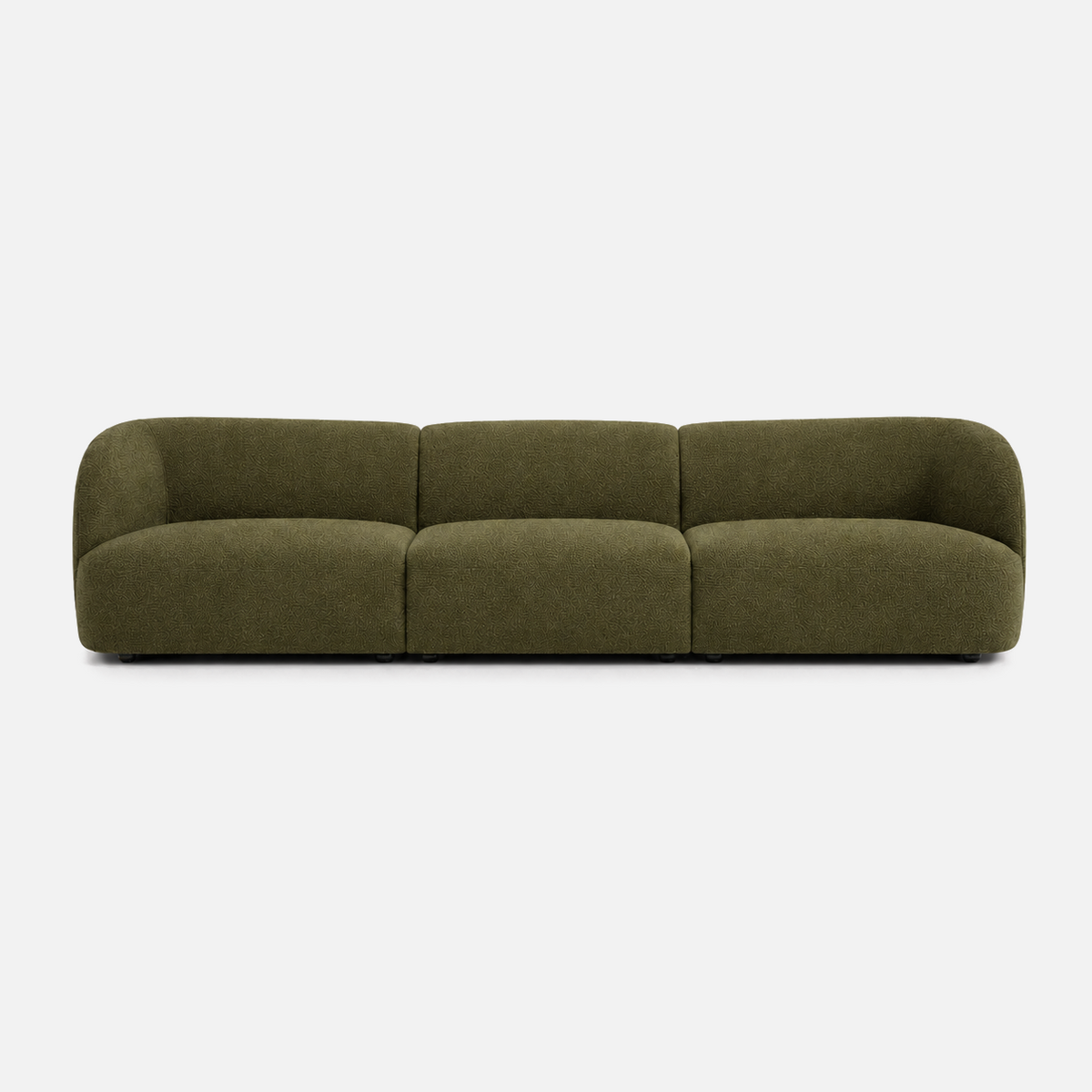 Calvin Sofa in Rove olive, 3-seat configuration