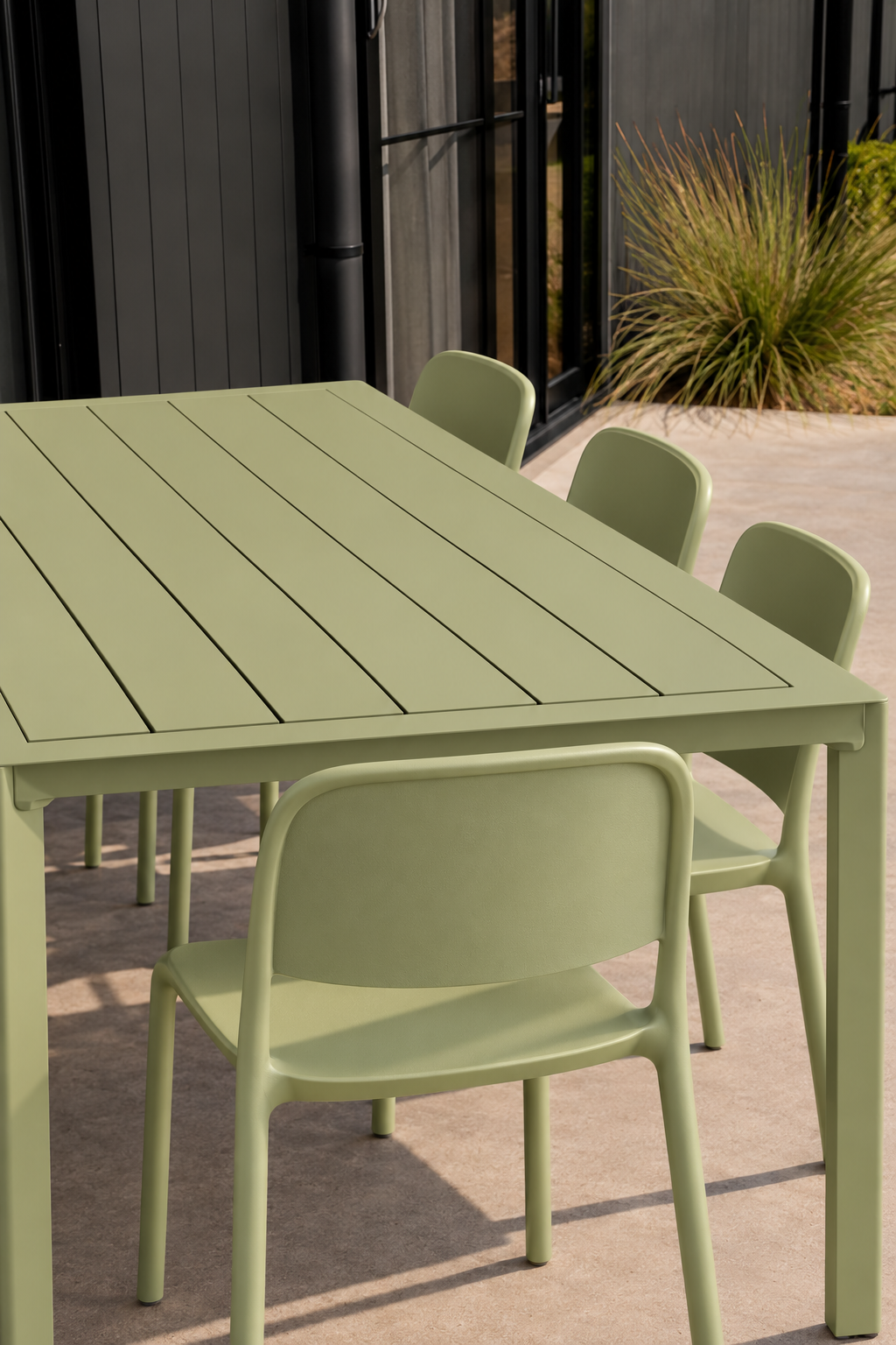 Estelle + Leni | 8 Seat Dining Set in Matcha