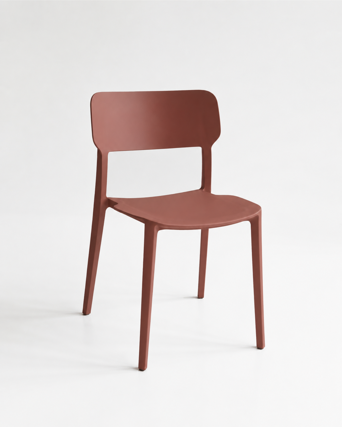 Alex Stacking Chair in Russet