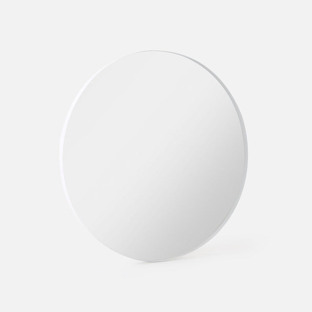 Bobbi Round Mirror White