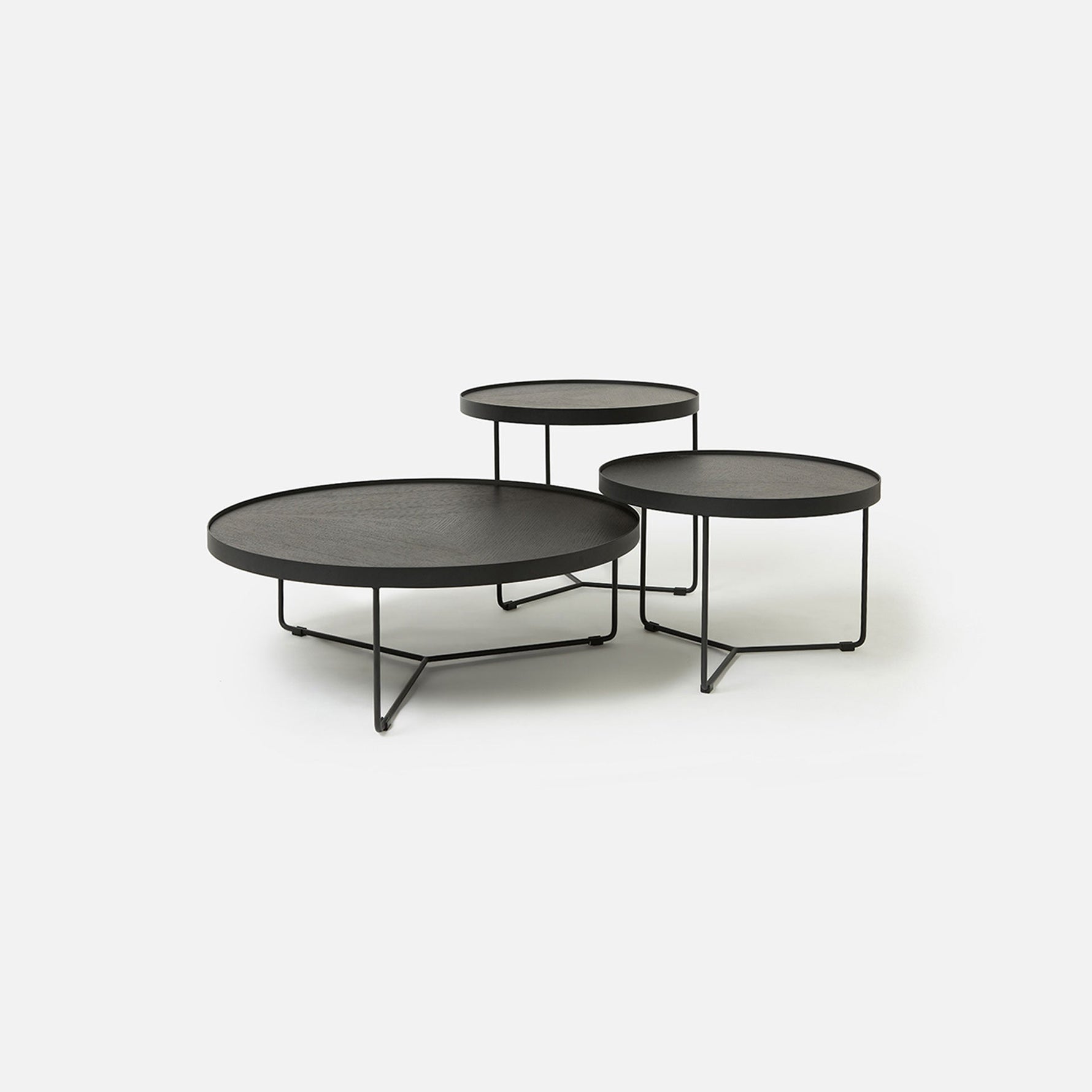 Sia Nesting Coffee tables in Black 