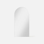 White Archie Arch Mirror – full length mirror with slim recessed frame